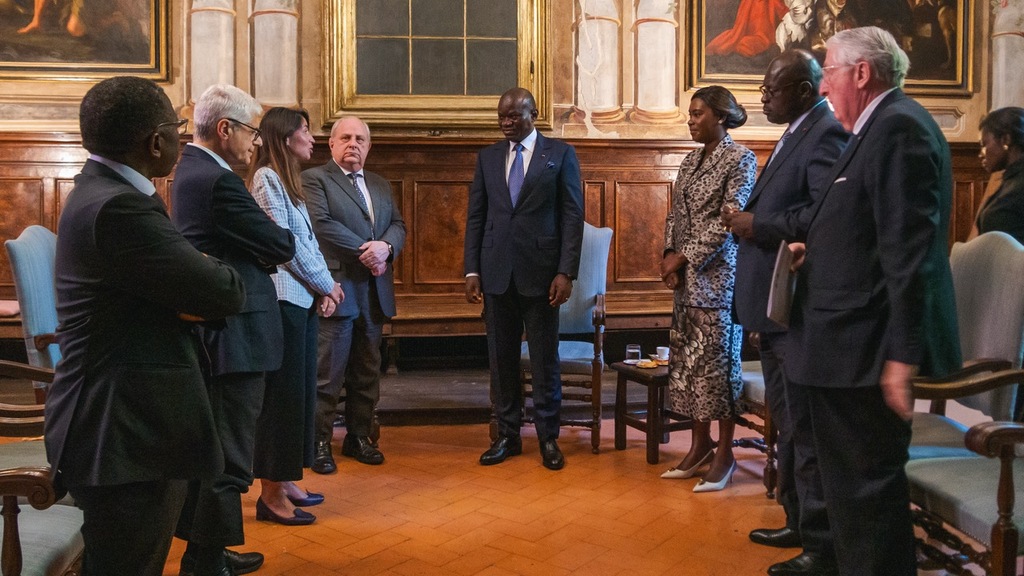 Il presidente del Gabon, Oligui Nguema in visita alla Comunità di Sant'Egidio. La pace e le emergenze umanitarie in Africa centrale fra i temi del colloquio – Firmato un Accordo di Sede